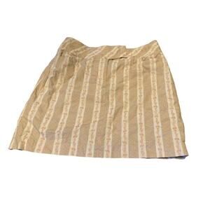 Ann Taylor LOFT Women's Skirt Size 8 Brown Floral Design Cottagecore Festival